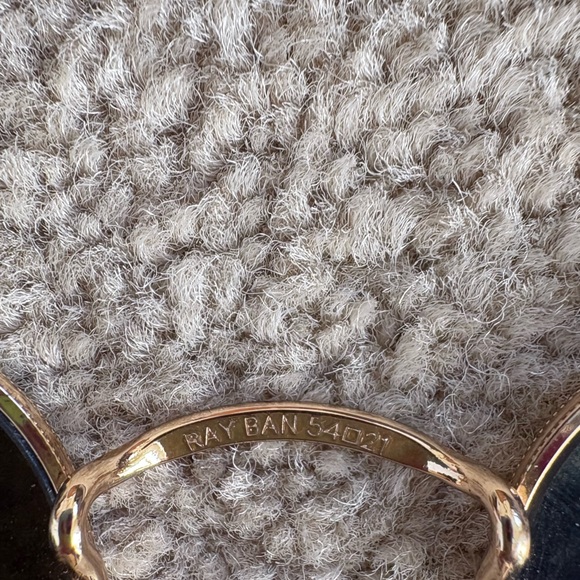 Ray-Ban Hexagonal Gold Accented Sunglasses!! - Picture 12 of 13